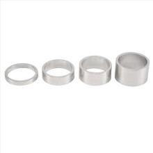 4 stuks/set 5/10/15/20 mm aluminiumlegering headset-stuurpen spacer, zilver