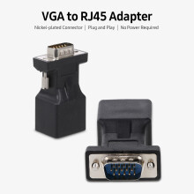 2PCS VGA to RJ45 Adapter VGA Male to RJ45 Adapter