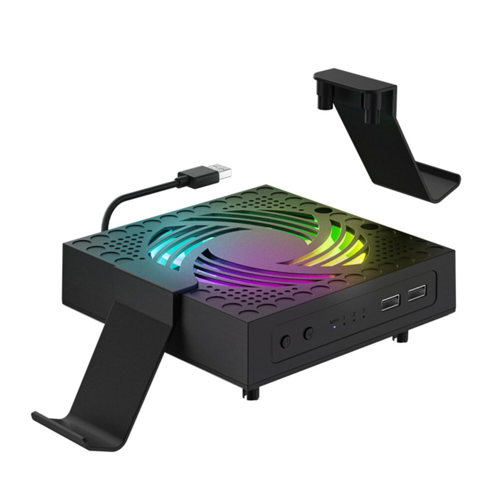 Console Cooling Fan For Xbox Series X - 9 External Heat Dissipation Dock With 3 Speed Adjustable Settings 6447073643651