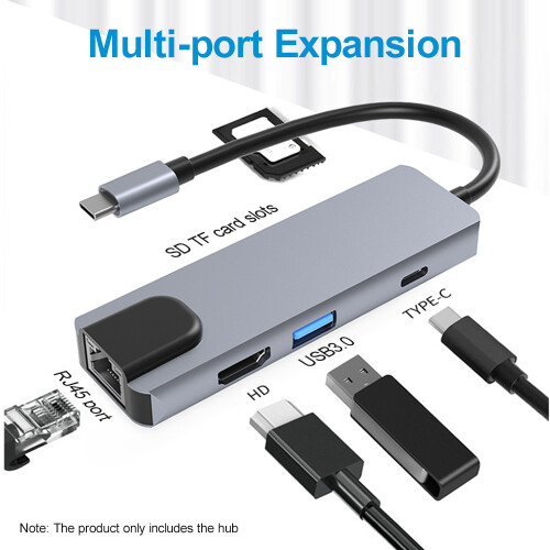 6-in-1 Type-C Hub Multifunctional Type-C Converter 1