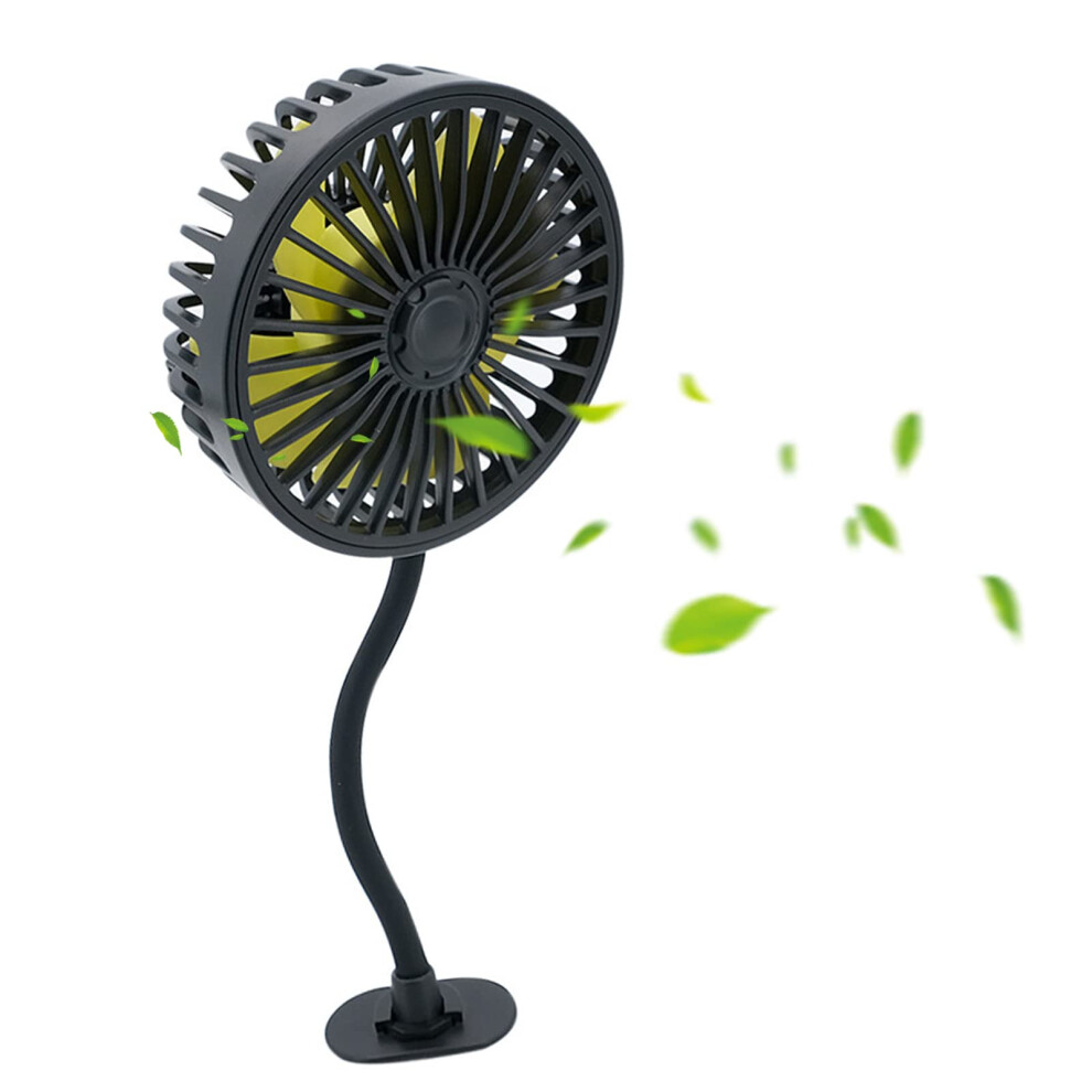 Car Dashboard Fan Adjustable Headrest Usb Fan 3 Speed Indoor Cooling For Suvs Atvs Trucks Tent Caravan Passenger Car 9084446882636