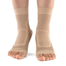 Elastische Outdoor-Sportsocken L/XL Knöchelschutz Fußkompression Offener Zeh Haut