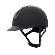 Stylish Equestrian Headgear Size S Lightweight Breathable Black Riding Helmet for Comfort and Performance