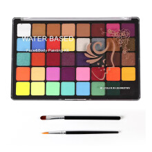 Kit de maquillage pour le visage à l'aquarelle, 40 couleurs, 22,2 15,1 3,5 cm