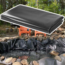 5 Mil HDPE Fish Pond Liner for Outdoor Ponds, Garden Fountains, Waterfalls, Available in 3x3ft to 20x39ft Sizes