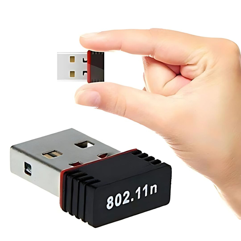 Usb Wifi Dongle 802.11N Mini Wireless Network Adapter 300Mbps Dual-Band Usb 2.0 Compatible With Windows 11/10/8/7 Mac Os X 6447073645013