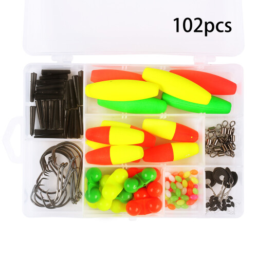 Fishing Tackle Box 102PCS Catfish Tackle with 1