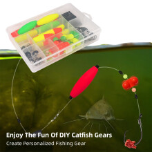 Fishing Tackle Box 102PCS Catfish Tackle with