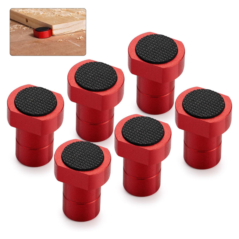 Heavy Duty 8Pcs Aluminum Bench Dogs Non Slip Brake Inserts For Woodworking 19Mm 8371349138719