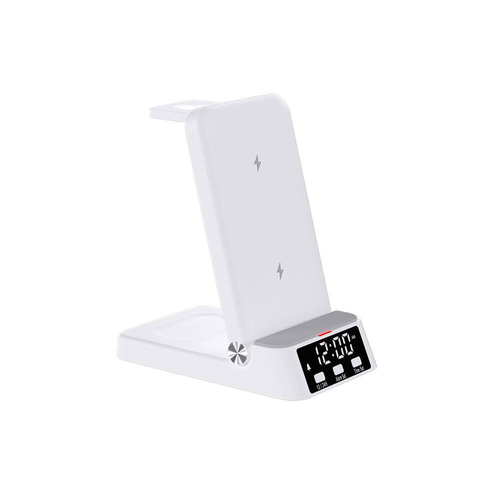 4-In-1 Charging Stand With Clock 15W Fast Magnetic 8320539159591