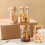 4-Pack Overnight Oats Glazen Containers met Deksels en Lepels 2