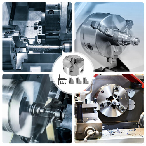 Heavy Duty 5" 3 Jaw Self Centering Lathes Chuck, Precise 1