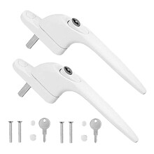 2PcsLockable Window Handle With Key & Screws Aluminum Alloy