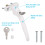 2PcsLockable Window Handle With Key & Screws Aluminum Alloy 2