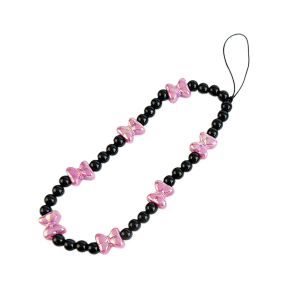 Elegant Phone Lanyard Wristlet Fashionable Bows Phone Charm For 7751000013547