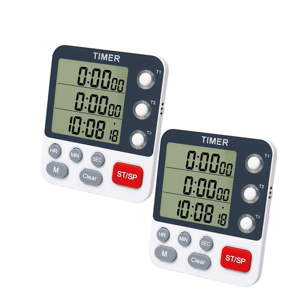Upgrades 3 Channel Timer Baking Countdown Timer High Efficiency