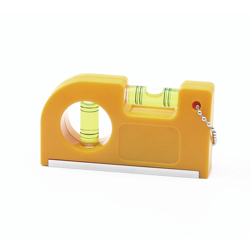 Magnetic Pocket Level Mini Spirit Level With Rare Magnetic Base For Accurate Horizontal Vertical Measurements Yellow Plastic Casing 9016109821782