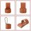 Multi-Tool Hammer Stand, Small Hammer Ax Holder Leather Case 4
