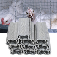 Metallring-Klammern Schnalle 2.0 M Nagelset für Käfigreparatur, Silber