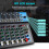 Mixer de áudio profissional de 7 canais com reprodutor de MP3 USB Plug UE 5