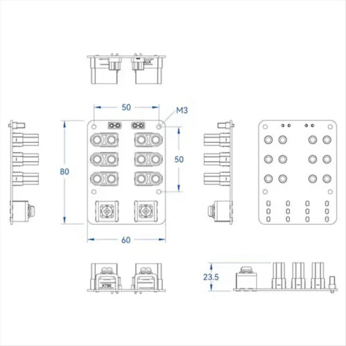 For Power Distribution Board (PDB) 300A Top Entry 1