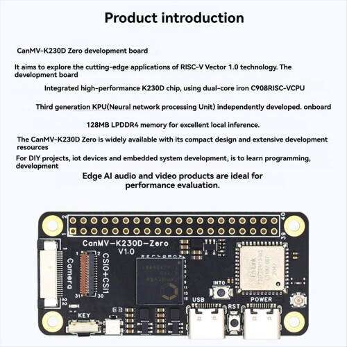 CanMV K230D ZERO Development Board Machine AI RISC-V Μητρική πλακέτα 1