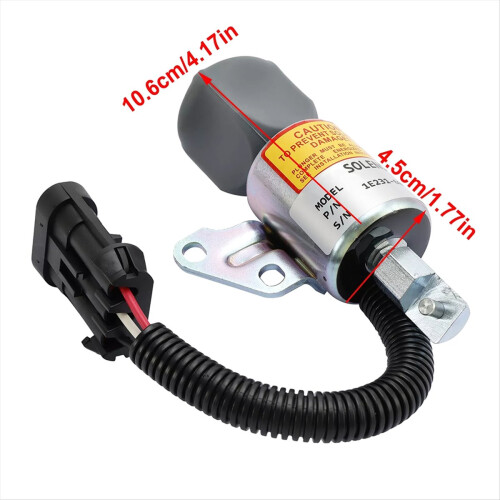 SA-4899-12 1E231-60011 Ηλεκτρομαγνητική βαλβίδα διακοπής καυσίμου 12V για B1700D 2