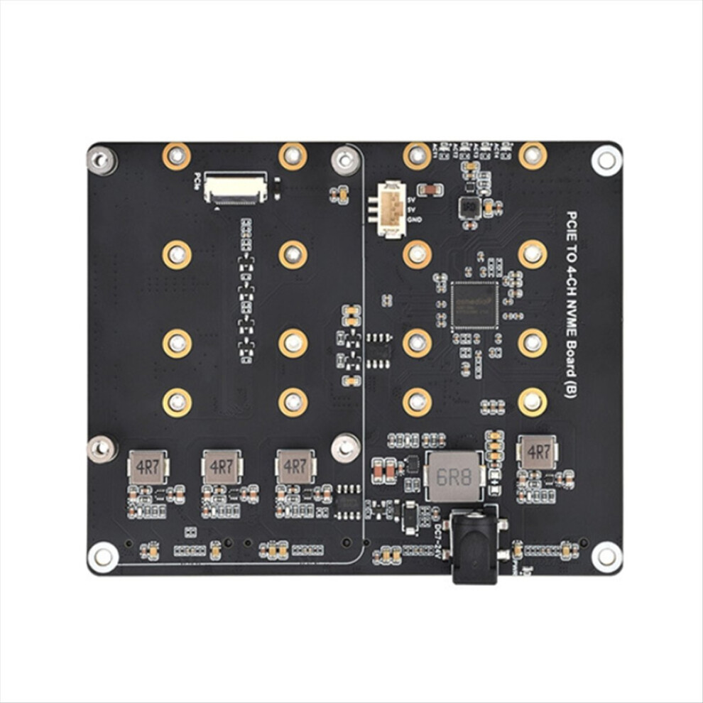 Waveshare For Raspberry Pi 5 Pcie To 4-Ch M.2 Nvme Adapter Board (Eu) 4711736656763