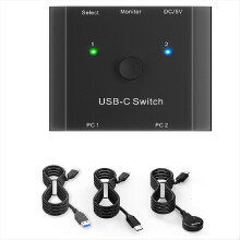 8K USB C KVM-switch, USB3.1 Type-C-splitter