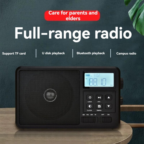 Internet Radio Best Reception FM Bluetooth Radios Speaker EU Plug 1