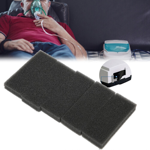 5Pcs High Efficiency Black Breathing Machine Filter Cotton Replacement Accessories