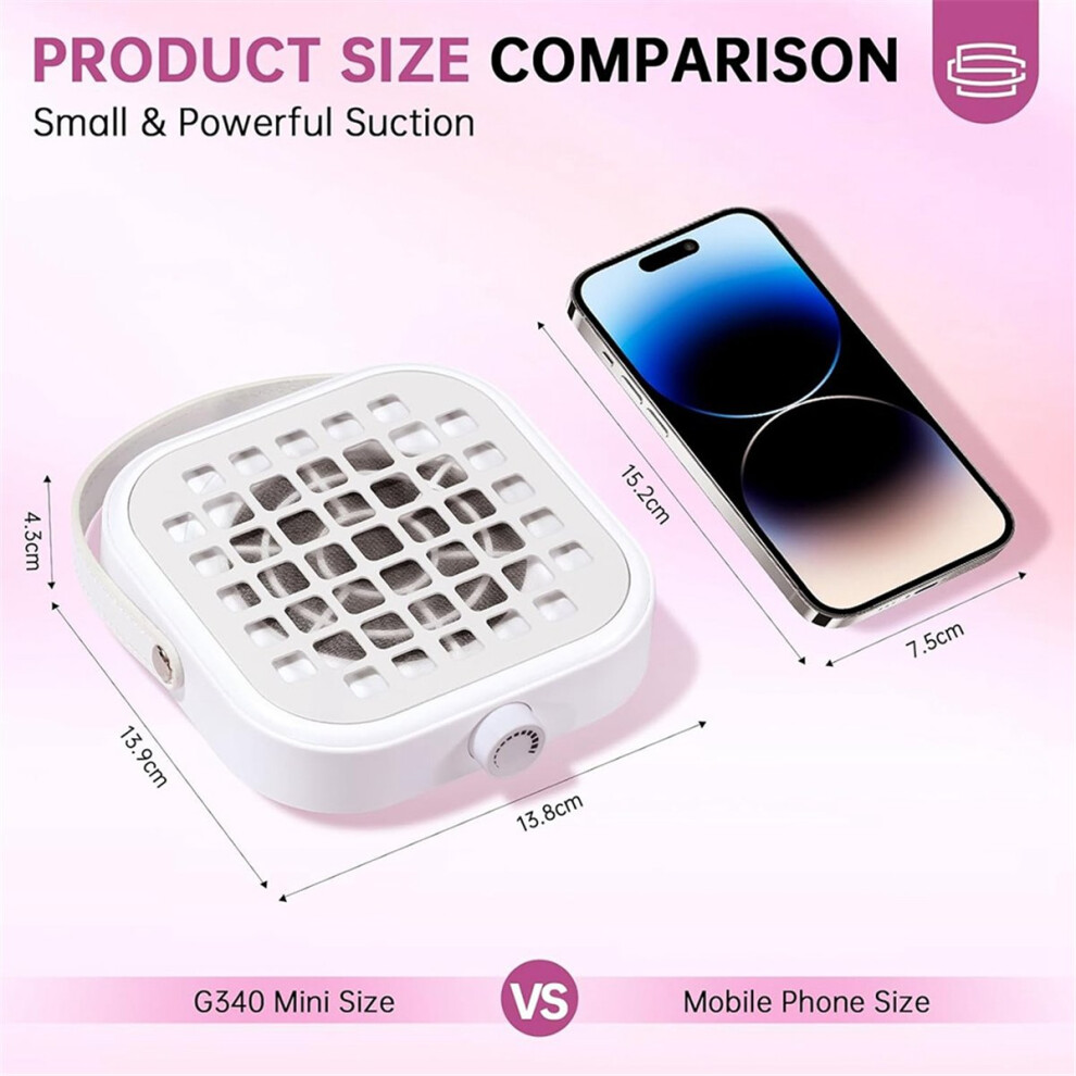 Merkkitã¶N Nail Powder Collector Mini C Type Dust Collector Fan Powerful