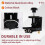 Pocket Hole Drill Guide Dowel Jig, Oblique Hole Locator Μαύρο 6