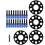 Car Hub Centric Wheel Spacers Kit 15mm 20mm 6