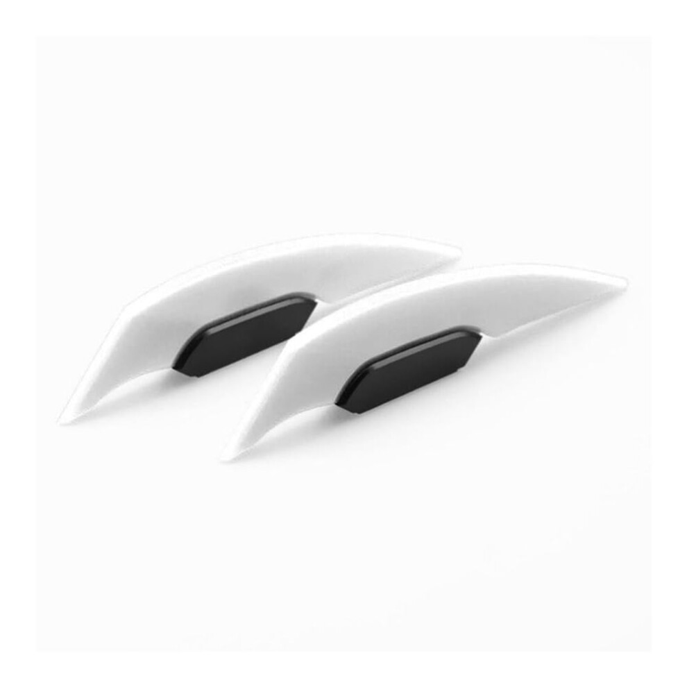 Spoiler Wing 1 Pair Universal Motorcycle Winglet Aerodynamic Fixed Wind Wing Motorbike Decoration White 6447073647185
