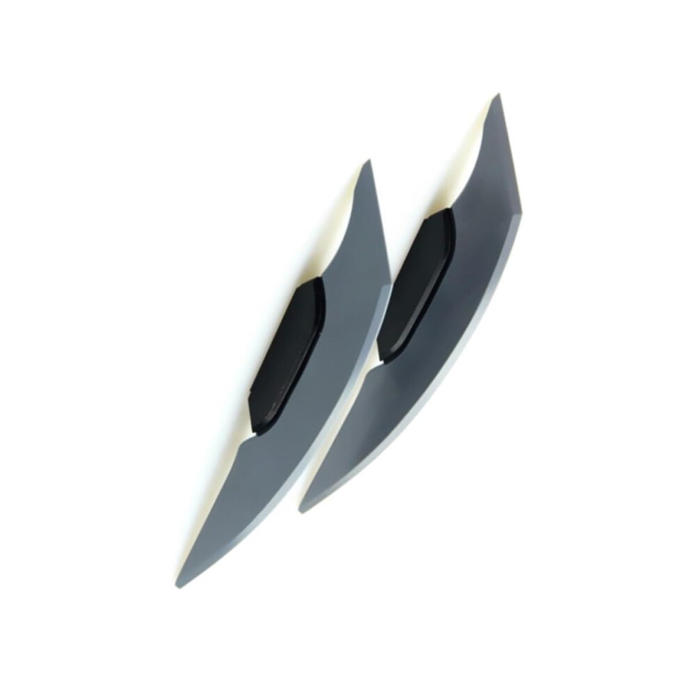 Spoiler Wing Universal Motorcycle Winglet Aerodynamic Spoiler Stickers For Motorbike Scooter Pair Gray 6447073647222