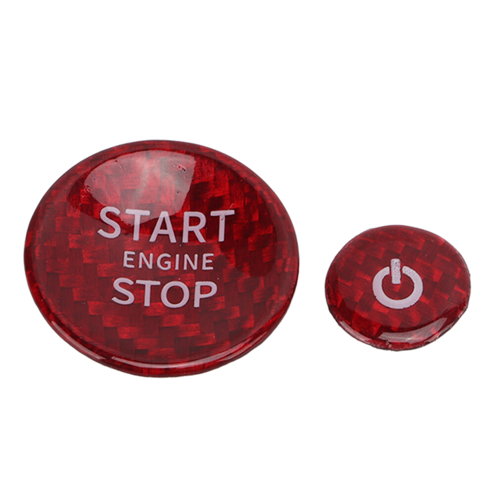 Carbon Fiber Engine Start Stop Button Sticker 8320539161174