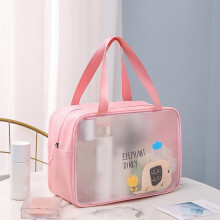 Größe L Pink Cartoon Kosmetiktasche 30x11x20.5cm