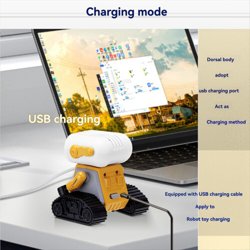 Juguete robot con inteligencia artificial, detección de gestos, recargable, RC 1