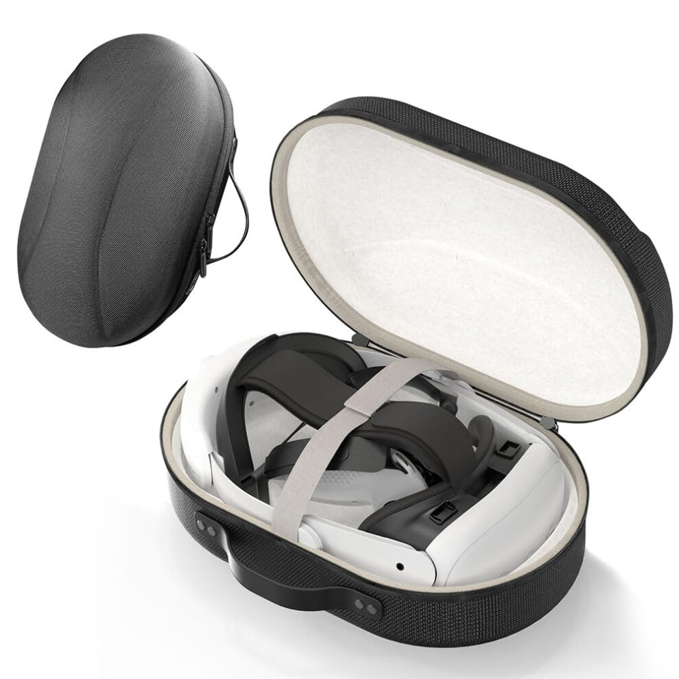 Hard Carrying Case For Meta Quest 3S Vr Accessories, Waterproof Shockproof Hardshell, Anti-Scratch Travel And Storage Case, Black 6447073647819
