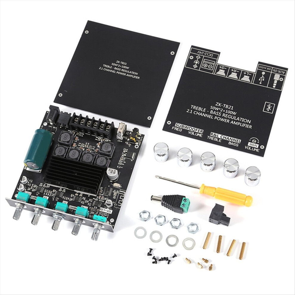 Tb21 Subwoofer Amplifier Board Bluetooth 5.0 2X50w+100W Power 4711467001580