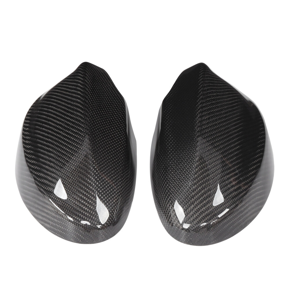 Pair Of Rearview Side Mirror Cover Cap Carbon 8320539161617