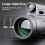 Μονόφθαλμα 12x50 BAK4 Prism Portable HD Μονόφθαλμα, Σετ 4
