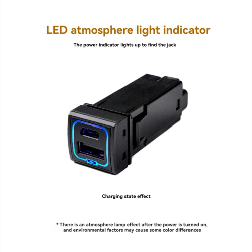Για εσωτερικά αξεσουάρ αυτοκινήτου USB+QC3.0 Quick Charger 1