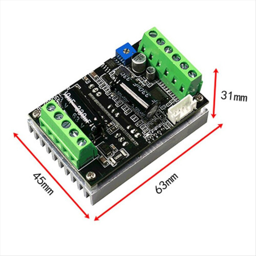 Οδηγός κινητήρα 500W 6-60V 20A Hall Πίνακας ελέγχου ταχύτητας κινητήρα χωρίς ψήκτρες 2