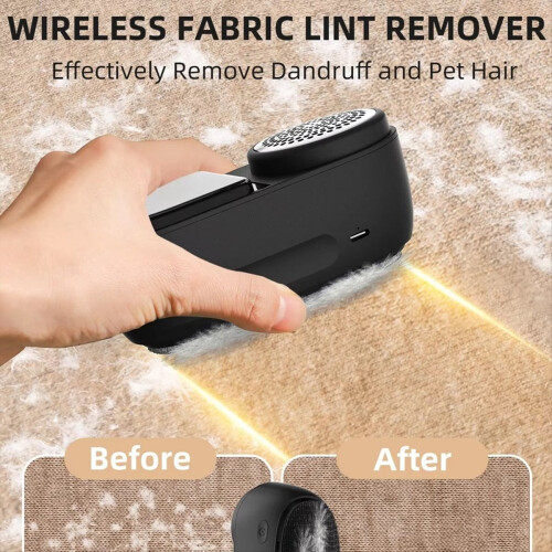 Removedor de pelos e barbeador de tecidos recarregável USB 2 em 1 1