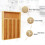 Bamboo Cutlery Silverware Tray Divider Storage Tray Rack Storage Box 2