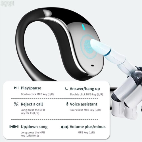 Auriculares inalámbricos Bluetooth con traductor de idiomas y IA, B 1