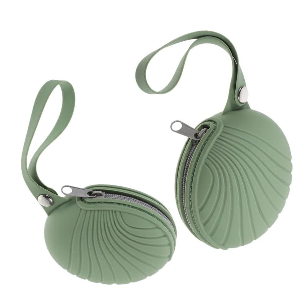 Silicone Storage Bag Set of 2 for Toiletries Travel, Washable Compact Coin Purse with Zipper Closure-image-OPC-PKFJF65-NEW