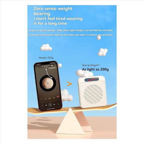 Voice Amplifier 5W 1200mAh, Multifunctional Personal Speaker B 2